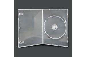 VISION MEDIA 25 X Single Slim 7mm Clear DVD/CD/BLU RAY Case