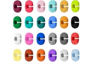 kinoco Lot de 48 Marqueurs de Verres en Silicone, Multicolores, Réutilisables, pour Verres à Vin et Champagne