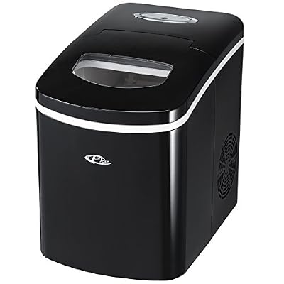 TecTake Professionnelle machine à glaçons appareil de préparation de glace - diverses couleurs au choix - (Noir | no. 400476)