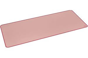 ‎LOGITECH Logitech Desk Mat - Studio Series, Wielofunkcyjna duża mata na biurko, szeroka podkładka pod myszkę, antypoślizgowa, odporna na zalanie, trwały materiał - Różowy