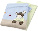 Sterntaler 90274 Schmusedecke Esel Emmi, 75 x 100 cm, Microfleece