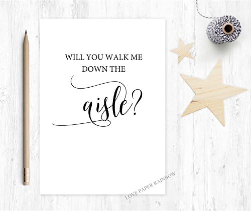 will you walk me down the aisle card, will you give me away