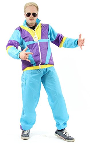 Preisvergleich Produktbild Foxxeo 40078-L / 80er Jahre Kostüm Trainingsanzug Assianzug
