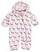 Hatley Baby-Girls Fuzzy Fleece Bundler -Soft Deers Snowsuit, White, 18-24 Months