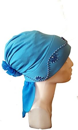 Turban – Stretch – Bonnet – Embroidered – Headpiece – Islamic Clothing