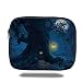 Produktbild Tablet Bag for Ipad air 2/3/4/mini 9.7 inch,Bedroom Decor,Magical Night with A Little Home in The Trunk of An Ancient Tree in The Woods,Navy