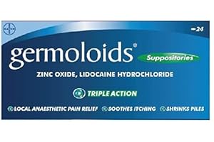 Germoloids Dual Action Suppositories 24 per pack