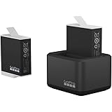 GoPro Dual Battery Charger + 2 batterie Enduro (HERO11 Black/HERO10 Black/HERO9 Black) - Accessorio ufficiale GoPro