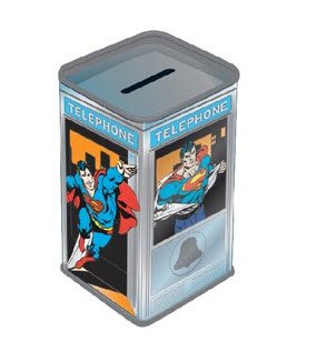 Preisvergleich Produktbild Superman Clark Kent Phone Booth Salvadanaio