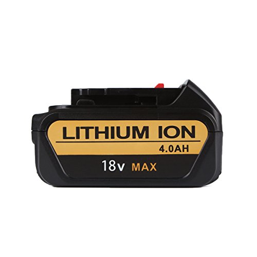 FLAGPOWER 4.0Ah 18V 20V Werkzeug Akku für DeWalt XR DCB184 DCB200 DCB182 DCB180 DCB181 DCB182 DCB201 18V Batterie Li-ion Accu (4.0Ah 2 Stück) - 4