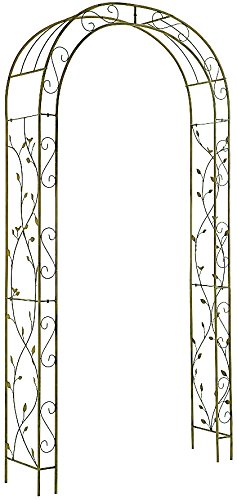 Großer Metall Rosenbogen Pergola Rankkhilfe Spalier XL pulverbeschichtet