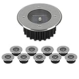 BRILLANTE Y EFICIENTE: cada dispositivo de disco tiene 1 LED, que proporciona mucha luz desde una luz baja y compacta. Las baterías integradas de 800 mAh proporcionan de 5 a 8 horas de luz.