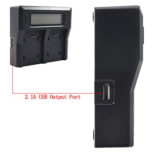 DSTE 1 5A Rapide Chargement Double Batterie Chargeur pour Canon LP-E6 LP-E6N EOS 5D Mark II  5D Mark III  5D Mark IV  5DS  5DS R  6D 7D 60D 60Da 70D 80D  7D markII  7D markIII  XC10 comme LC-E6