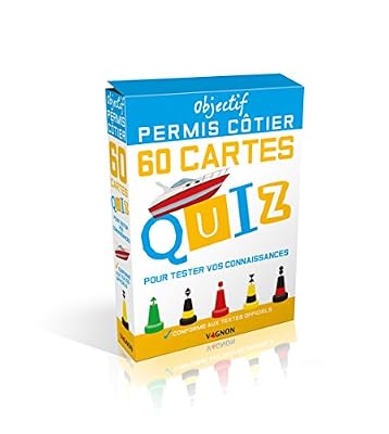 VAGNON Objectif permis côtier - 60 cartes quiz pour tester vos connaissances