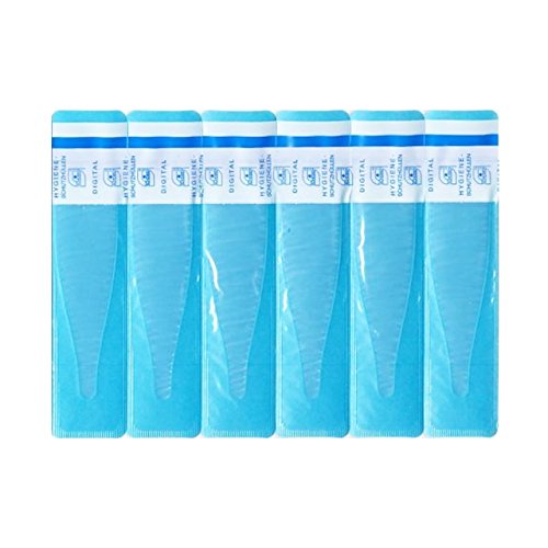 Set Digital Kinder Fieber Thermometer mit flexibler Spitze und 100 Stück Schutzhüllen . Fieberthermometer Wasserdicht , Signalton , Fieberalarm und Memory Funktion - 5