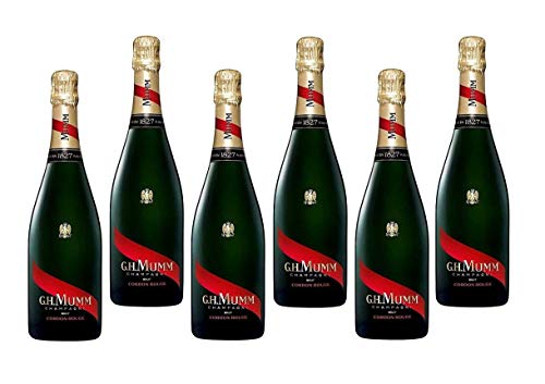 G.H. MUMM CHAMPAGNE CORDON ROUGE CUVE'E PRIVILEGE BRUT 75 CL 6 BOTTLES