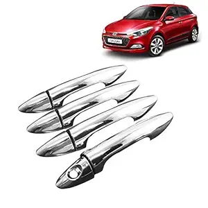 Zenlo Car Door Handle Chrome Catach Cover for Hyundai i20 Elite - Set of 4