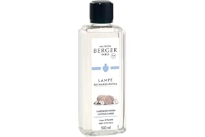 ‎MAISON BERGER Lampe Berger Raumduft Nachfüllpack, Caresse De Coton / Baumwollblüte, 500 ml