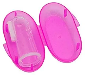 First trend Oral hygeine Tongue n Gum Cleaner for The Babies (Pink)
