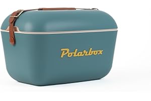 ‎KREHER Kreher® Kühlbox Passive Kühlbox Kühltaschen Polar in Retro Vintage Design aus Kunststoff mit polystyrol (Airpop) thermische Isolierung