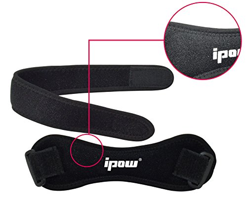 Ipow 2-Stück Kniegurt Jumper Patella Bandage (schwarz) - 4