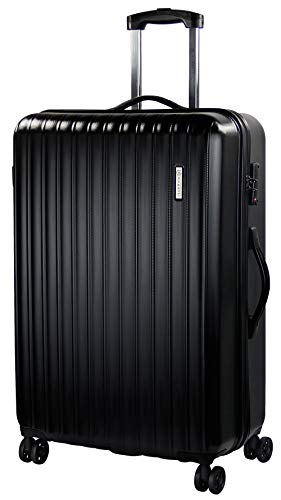 Preisvergleich Produktbild Bugatti Carpo Hartschalenkoffer Trolley 75cm, 92L, TSA, 4 Rollen, schwarz
