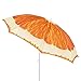 Produktbild Lola Home Sonnenschirm für Strand Obst Stahl Orange 180 cm Garden