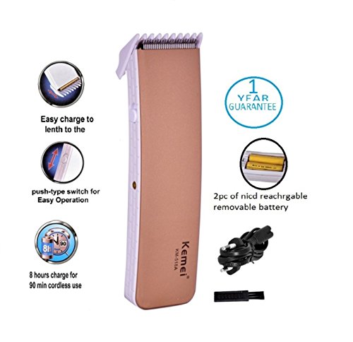 Kemei trimmer 518Gold RS.379 (62.00% Off) - Amazon