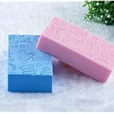 Qseefy Kids & Adults Ultra Soft Bath Sponge – Body Exfoliator, Face Scrubber, Japanese Loofah for Shower & Dead Skin Removal