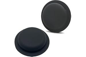 ZTVOWTO Custodia in silicone per Airtag, Custodia protettiva in silicone Airtag antigraffio con colla antitraccia di alta qualità 2 PZ (Nero)