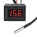 Produktbild Droking Digital-Thermometer Elektronischer Temperatur-Monitor mit langem Sonden-Sensor Tragbares helles Taschen-Temperatur-Test-Maß-Meter-Messgerät-Gerät für Kühlraum/Pool/Baby-Bad Wasser/Auto