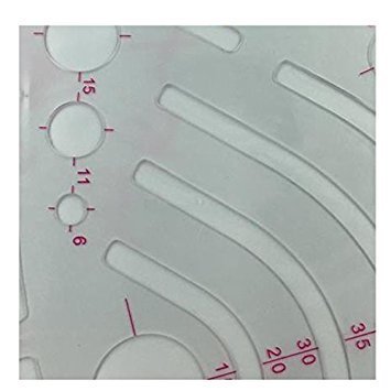 Naehen Lineal – SODIAL(R)Styling Design Machthaber Franzoesische Kurve Hueftbogen Gerades Lineal - 2