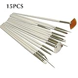 100% nuevo y de alta quality. ONEVER 15pcs Pintura Polarizado Cepillos Herramientas para Fimo plastilina Cepillos de pintura de la arcilla del polémero y Cerámica Escultura Modelado de uñas herramienta de pinceles de arte