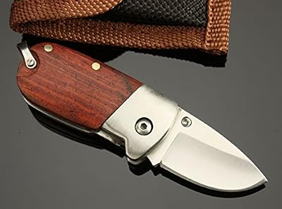Seba Se-Ba Blanc Porcelet Manche en Bois Couteau Poche Pliant Outil Messer Folding Knife