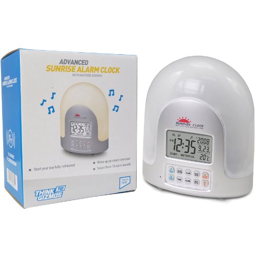 Preisvergleich Produktbild High Tech Sonnenaufgang Wecker - Sonnenaufgang Simulator - Langsames Aufwachen über bis zu 60 Minuten - Naturgeräusche Wecker