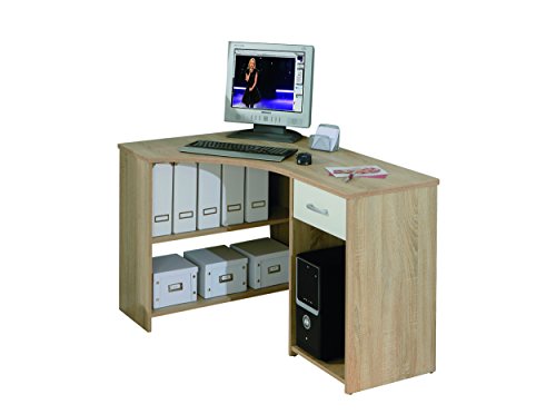 Links 19200020 Caprea Bureau d'Angle 1 Tiroir Chêne de Sonoma 118 x 79 x 75 cm