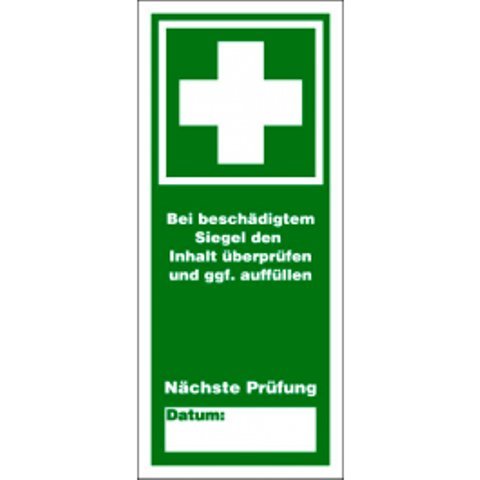 Preisvergleich Produktbild Erste Hilfe Siegel für Verbandschränke und Erste Hilfe Koffer