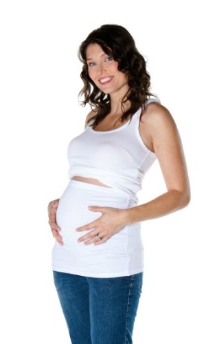 Maternity Belly Band - White - Size 1 By The Pretty Company
