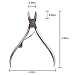 AMTOK Toenail Nipper Cuticle Nippers Professional Cuticle Cutter Ingrown Toenail Clippers Heavy Duty for Thick Nails