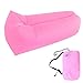 Produktbild Aufblasbare Liege Tragbare Lazy Air Bett Sofa Lay Schlafsack Hangout Camping Tasche (Color : Rosa)
