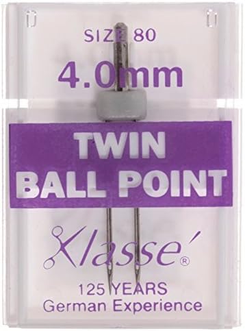Klasse Machine Sewing Needles Twin Ballpoint 80/4mm