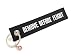 Produktbild REMOVE BEFORE FLIGHT Schlüsselanhänger Schwarz/Weiß