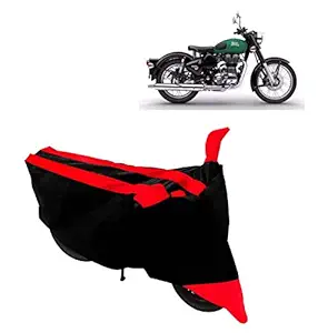 NEXTON Water Resistant Two Wheeler Scooter Bike Cover Compatible with Royal-Enfield Twin Dustproof Cover (Red Color)