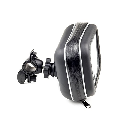 Motorcycle-Handlebar-Bike-Mount-Holder-With-Waterproof-Case-For-TomTom-Go-5200-520-5100-510-51-5000-500-Via-53-52-135-M-125-Start-50-52-25-M-Go-Professional-XXL-UK-Ireland-Europe-and-Western-Europe-GP