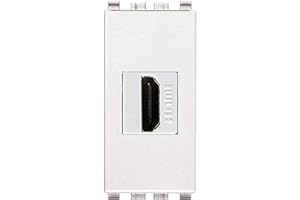 oniroview Frutto HDMI Compatibile Vimar Plana 14346 Presa hdmi Pannello Giunto Femmina Femmina Colore Bianco