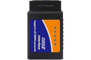 ASVEGE OBD2 Bluetooth OBD, Adattatore OBD2 per iOS, Android e Windows OBD Scanner Tool Car Code Reader (Nero) Plug And Play