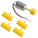 Produktbild Kofun DC Micro Motor Kleine LED Lichter Vertikale Achse Wind Turbine Generator Blades Vertikale Welle Micro Wind Generator (+ Lüfter + 5 Mm Rote LED)