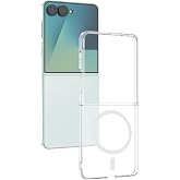 Spia Samsung Galaxy Z Flip 7 ile Uyumlu Kılıf Kablosuz Şeffaf Şarj &Ouml;zellikli Lansman Kapak Orijinal (Samsung Galaxy Z Flip 7 