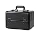 Produktbild HUATINGRHBO Beauty Cosmetic Large Size Professioneller Multifunktions-Make-up-Koffer mit verstellbaren Fächern, Schulter (36 * 22 * 24 cm), Black