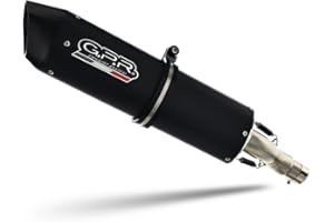GPR ITALIA GPR T.79.Seil Terminal zugelassen mit Verbindungsstück für Tiger 800 2011/16, Furore schwarz